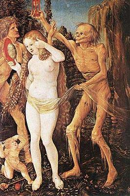 Hans Baldung Grien Three Ages of Woman and Death 1510 Spain oil painting art